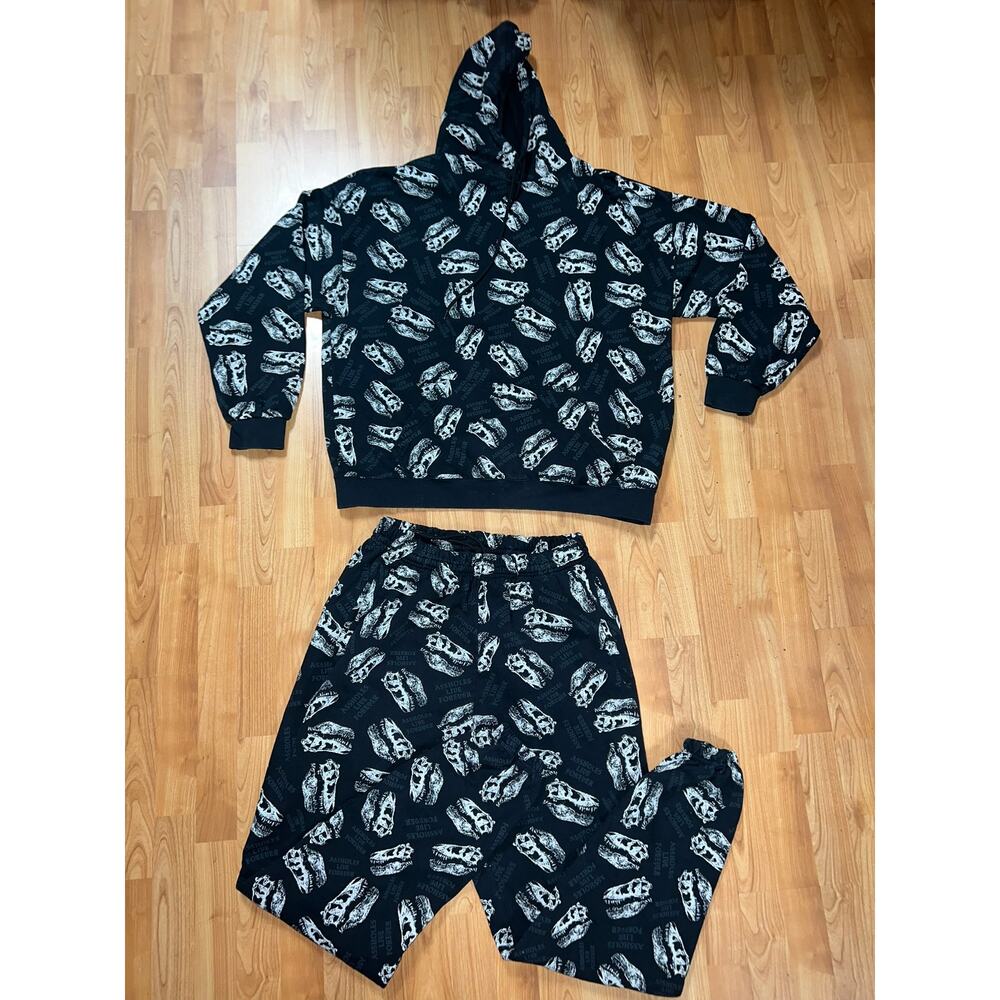 ALF Tracksuit Set Hoodie Sweatpants Bottoms Sweatshirt Jogger Live Forever 3XL